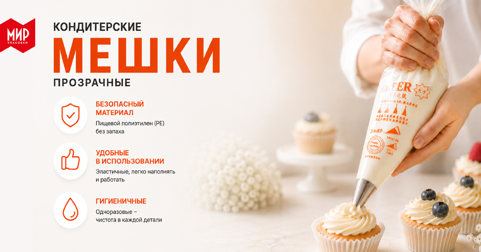 Кондитерские мешки для аккуратной и удобной работы