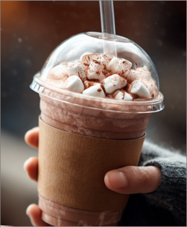 Новинка! Стаканы и крышки-тарелки