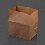 Пакеты бумажные без ручек прямоугольное дно крафт,белые