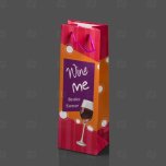 Пакеты ламинированные под бутылку праздничные