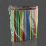 Трубочки для напитков пластиковые d-8-10мм