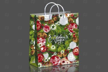 картинка Пакет софтпласт 30*40*10см 150мк Еловое царство НГ Мир упаковки