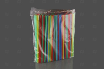 картинка Трубочки д/коктейля 0,8*24,1см цветные 250шт Мир упаковки
