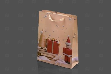 картинка Пакет ламинированный 40*31*12см Новогодние сувениры НГ Мир упаковки