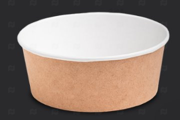 картинка Контейнер бум б/крышки 750мл 128-150*60мм Round Bowl (45шт) Мир упаковки