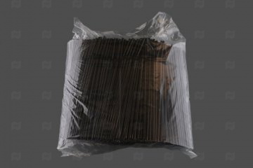 Купить Трубочки д/кокт. 0,5х24 см черные (1000 шт.) с изг. . Мир упаковки