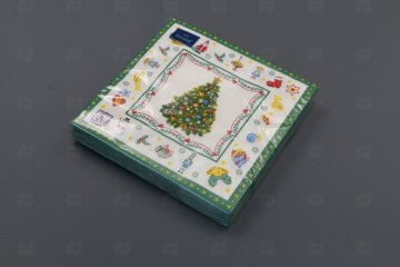 картинка Салфетки бумажные НГ 33*33см 3сл Новогодняя сказка на белом 20шт Art Bouquet Origina Мир упаковки