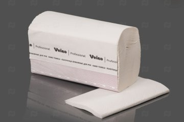 картинка Полотенца бумажные листовые 2сл Z-сложение 200шт Veiro Comfort Мир упаковки