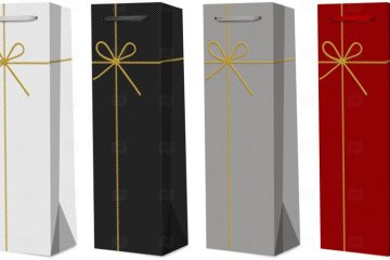 картинка Пакет ламинированный под бутылку 35*12*9см SCW1055-ABCD Мир упаковки