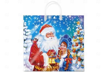 картинка Пакет с пластиковой ручкой 37*34см 80мк Добрая сказка НГ Мир упаковки