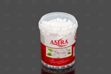 Купить Ватные палочки 100шт банка Amra. Мир упаковки