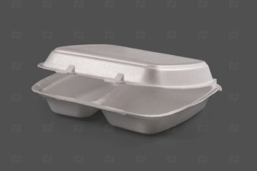 картинка Ланч-бокс 2-х секционный белый LB-2 247*208*63 (130шт) (ЛСП 24206-2)  Мир упаковки