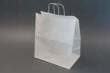 картинка Пакет бум с круч ручками белый 320*200*370мм Мир упаковки