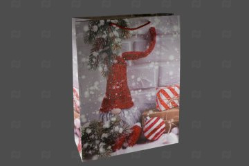 картинка Пакет ламинированный 40*31*12см Снег идет НГ SCC484-ABCD Мир упаковки