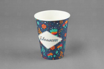 картинка Стакан бумажный "Blossom" Мир Упаковки 0,3л/12oz d-90 (50 шт.) Мир упаковки
