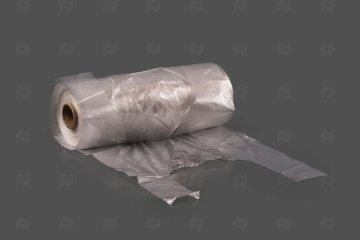 картинка Пакет майка рулон ПНД 24+14*41см 10мк прозрачный  300шт Мир упаковки
