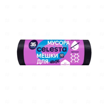 картинка Мешки д/мусора прочные 7мк 35л 50шт CELESTA Мир упаковки