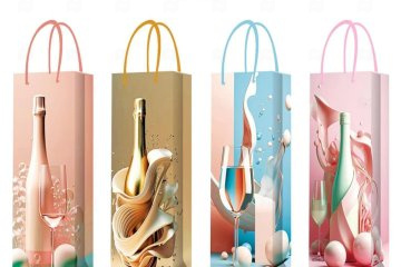 картинка Пакет ламинированный под бутылку 35*12*9см X6111 Мир упаковки