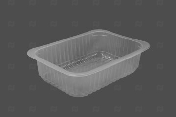 картинка Лоток под запайку ПП (187*137*50) (850мл) с ребрами ЗУМ прозр Мир упаковки
