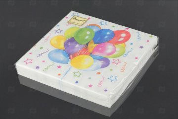 картинка Салфетки бумажные 33*33см 3сл Весёлый праздник 20шт Art Bouquet Мир упаковки