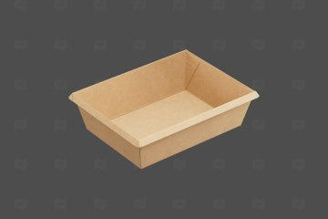 картинка Контейнер бум б/крышки 500мл 120*160*45мм крафт OneClick Мир упаковки