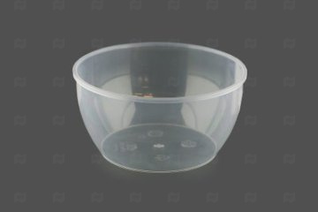 картинка Банка ПП 360мл круглая плошка прозрачная d-112/h-55мм с крышкой б/замка (24шт) В Мир упаковки