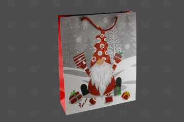 картинка Пакет ламинированный 32*26*10см Гномы помощники НГ SCC472-ABCD  Мир упаковки