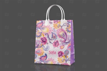 картинка Сумочка с пластиковой ручкой 23*27*10см 150мк София 10шт Мир упаковки