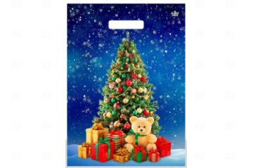 картинка Пакет с вырубной ручкой 40*31см Магия торжества НГ 50шт Мир упаковки