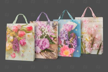 картинка Пакет ламинированный 32*40см Ассорти №1 SCW519-ABCD Мир упаковки