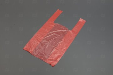 картинка Пакет майка 24+12*45см 10мк красный 100шт Мир упаковки