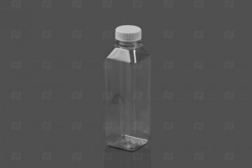 Купить Пэт-бутылка 0,5 л с широким горлом прозр. (с крышкой) квадро ДВП (104 шт.). Мир упаковки