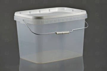 картинка Крышка к ведру прямоугольная 20л 388*283мм белая АУ Мир упаковки