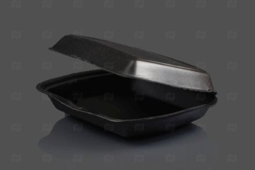 картинка Ланч-бокс без секций черный LB-1 247*208*63 (130шт) (ЛСП 24206-1) Мир упаковки