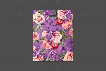 картинка Пакет с вырубной ручкой 40*50см 75мк Лилу 50шт Мир упаковки