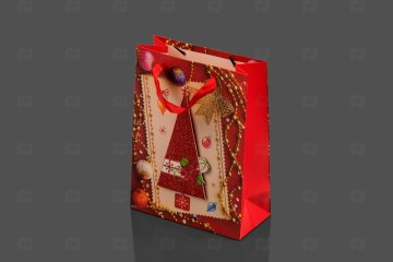 картинка Пакет ламинированный 24*18*8см Новогодние декорации НГ Мир упаковки