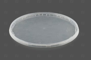 картинка Крышка к ведру круглая 11,3л прозрачная с к/замком МУ Мир упаковки