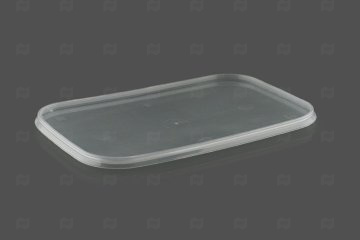 картинка Крышка ПТ (25шт) прямоугольная к банке 1000мл (Куб 1000/124) (ПП) Мир упаковки