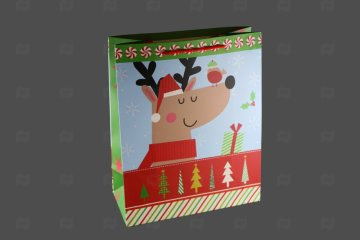 картинка Пакет ламинированный 32*26*12см Дед Мороз и друзья НГ SCH215-ABCD  Мир упаковки