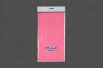 картинка Скатерть полиэтиленовая 1200х1600 35 мк Розовая Мир упаковки