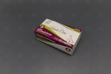 картинка Перчатки латексные белые S 100шт NATALIE CARE Мир упаковки