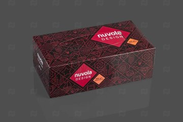 картинка Салфетки бумажные в коробке 2сл 200шт Nuvola Design Red Мир упаковки