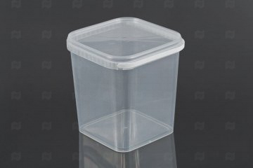 Купить Крышка к ведру квадратная 2,3л/3,5л/5,7л 197,4*197,4мм прозрачная МУ. Мир упаковки