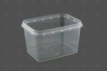 картинка Банка ПП 500мл прямоугольная прозрачная 120*91*70мм б/крышки с к/замком (20шт) В Мир упаковки