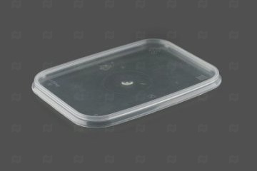 картинка Крышка к банке прямоугольная 120*91мм прозрачная (20шт) В Мир упаковки