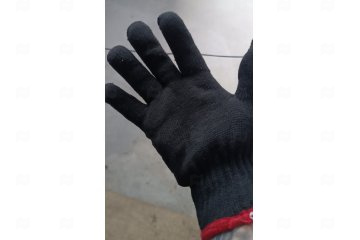 картинка Перчатки черные двойные б/покрытия 1пара Мир упаковки