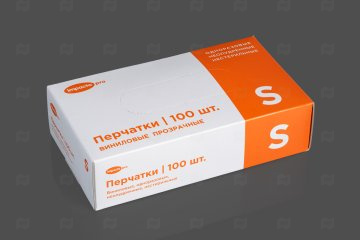 картинка Перчатки виниловые прозрачные S 100шт Impacto Pro Мир упаковки