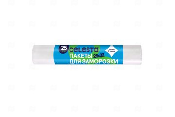 картинка Пакеты для заморозки в рулоне15мк 25*32см 3л 25шт CELESTA Мир упаковки