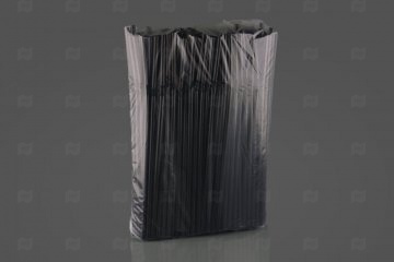 Купить Трубочки д/кокт. 0,5х21 см черные (250 шт.) с изг. . Мир упаковки