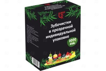 картинка Зубочистки бамбук 1000шт в инд PP уп Linger Мир упаковки